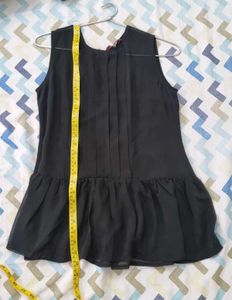 Black Peplum Top