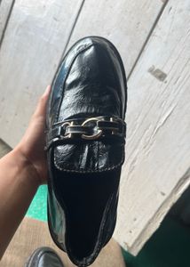 Black Chain Loafers