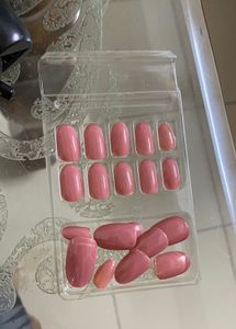 20 Pink Acrylic Nails