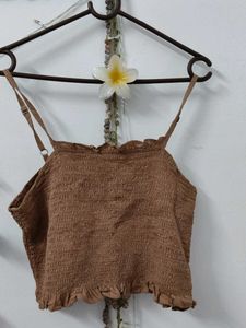 Cute Brown Tube Top