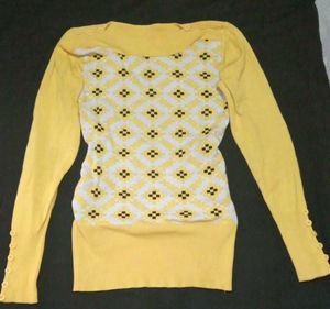 Yellow korean sweater🎀💛