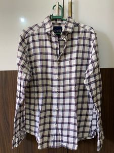 White Checked Shirt