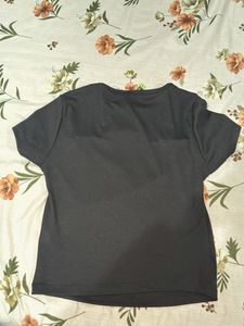 Black Cut Out T-Shirt