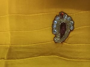 Yellow Saree with Embellishments