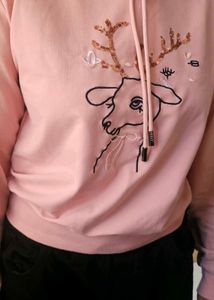Pink Deer Hoodie