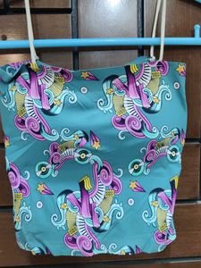 Graphic Print Tube Top