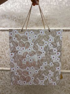 Floral Wedding Box With Thread Handles