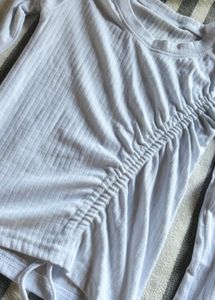 White Long Sleeve Top