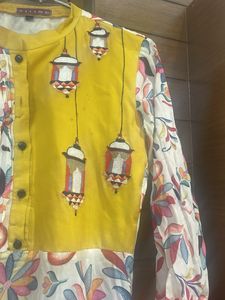 Floral Print Kurta