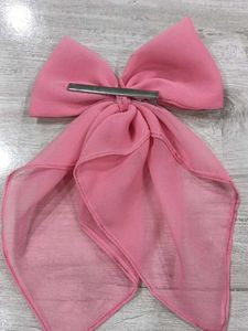 Pink Scrunchie With Long Tail