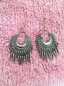 Silver Oxidised Earrings