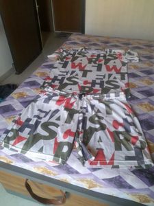 Letter Print Casual Dress Or CORD SET