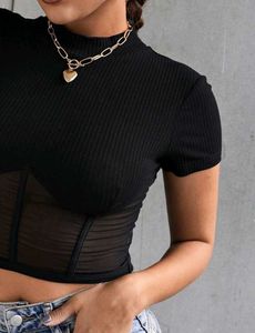 Chic Black Corset Top