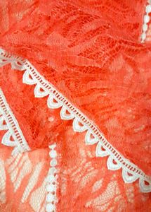 Church Scarf Peach Color Veil Catholic Net Fabric
