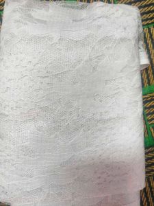 White Lace Fabric Piece