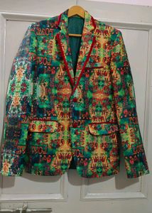 Fluorescent Green Blazer