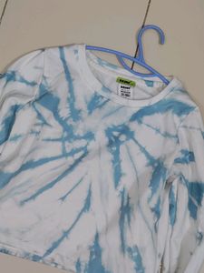 Tie Die Crop Sweatshirt