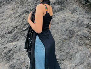 Black Festive Wear Kurta