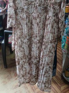 Floral Print Pleated Dress🎀