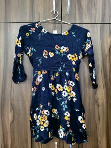 Floral Navy Blouse