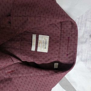 Arrow Maroon Patterned Shirt