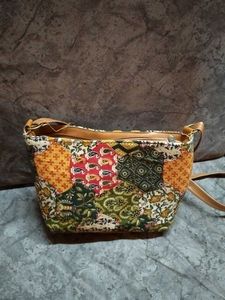 Patchwork Print Shoulder Bag