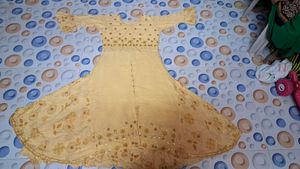 Elegant Yellow Embroidered Anarkali