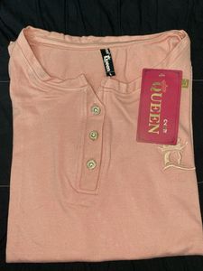 Flat 199 Any Top! Brand New Queen Peachy Pink Top