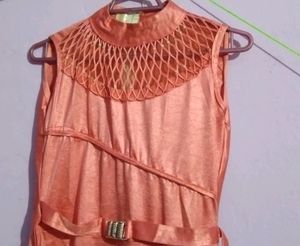 Long Stylish Gown Peach 🍑 Colour