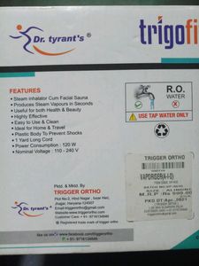Vaporiser Used Thrice