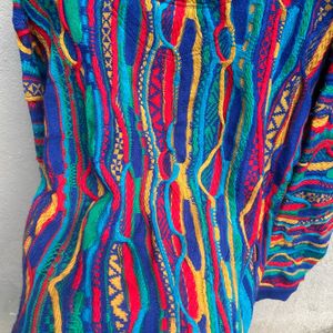 Vintage 90s COOGI Australia 3D Knit Wool Cardigan