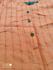 Peach Striped Top Comfortable Wear