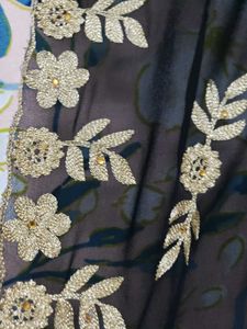 No Flaws 1inch Margin Thread Work Z Black Suit