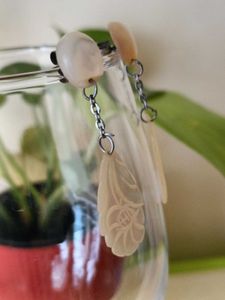 Elegant Vintage Mother of Pearl Earrings