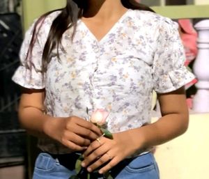 Floral crop top