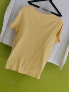 Yellow Casual T-Shirt