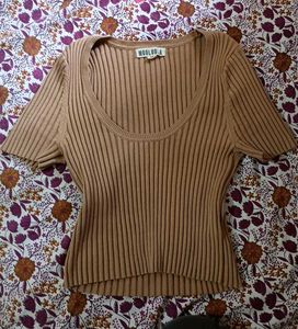 Nude / Wheat Korean Top