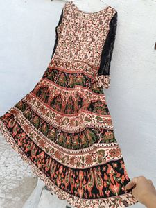 Beautiful Jaipuri Print Anarkali Kurta(Fixed Rate)