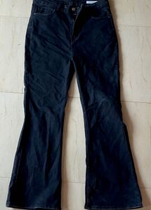 Black Bootcut Flare Jeans High Waist
