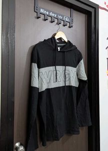 A Medium Size Hooded Wrogn Tee