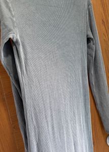 Grey Long Sleeve Dress From Zara
