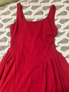 Red Sleeveless Maxi Dress