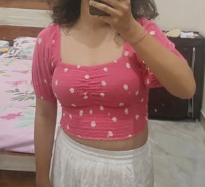 Only Pink Crop Top