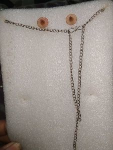 Rhinestone Teardrop Necklace &amp; Earring Set