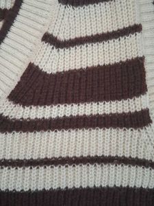 Striped Sweater Vest korean