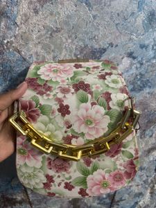 Floral Chain Handle Mini Bag