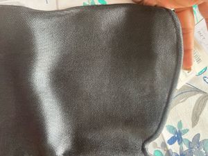 Zara Black Faux Leather Top
