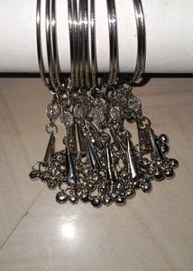 Silver Tone Bangles Set