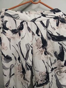 ZARA Floral Print Trousers