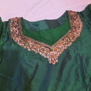 Silk Suit Zardosi On Suit  Preloved Suit Fresh Condition Some Zari Is Gone Black